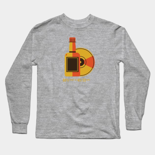 80% Proof @ 45/33  RPM Long Sleeve T-Shirt by RussellTateDotCom